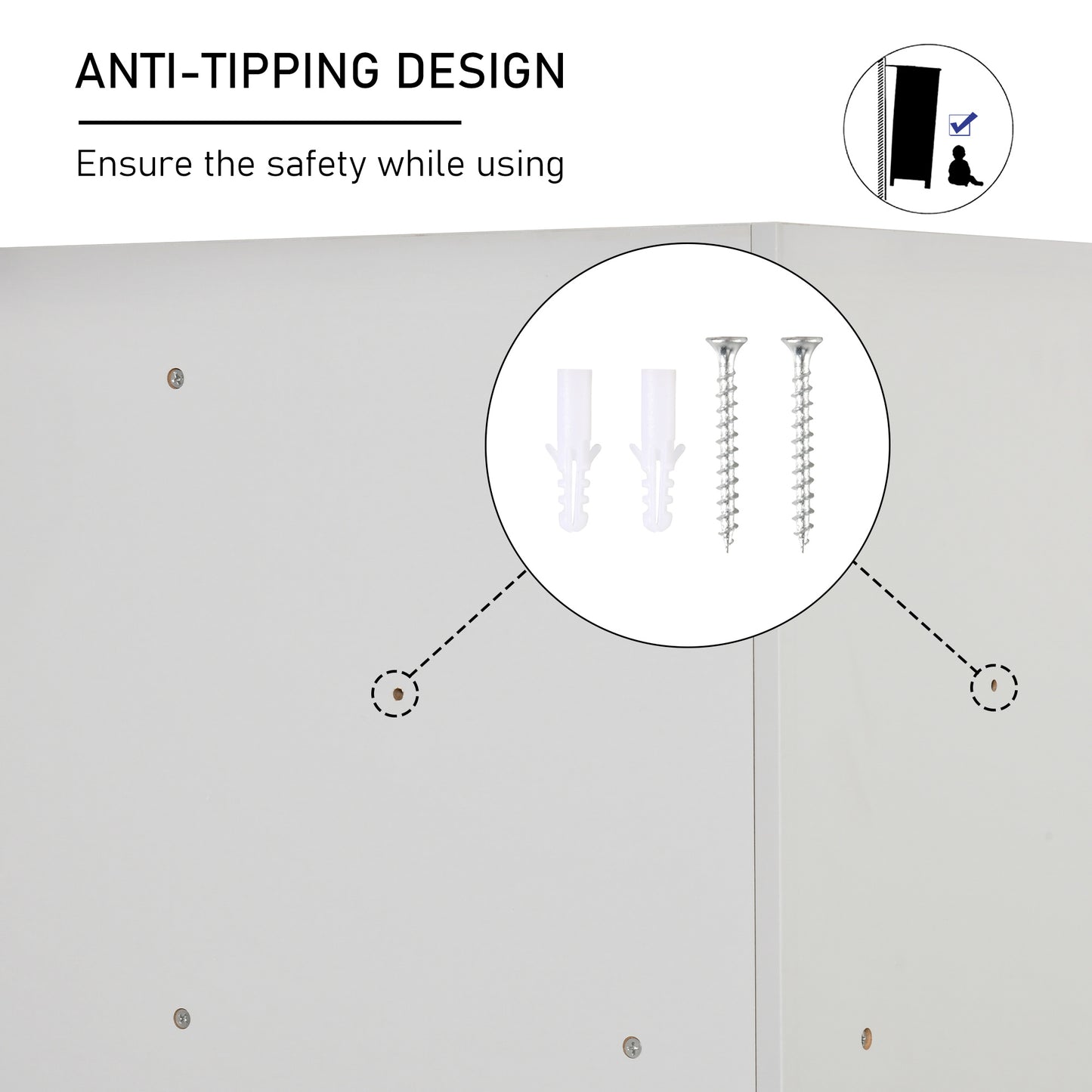 Kids Storage Cabinet Corner Toy Storage Organizer Bookcase Rack for Children's Play Room/Bedroom with Anti-tipping Hardware Drawers, Grey