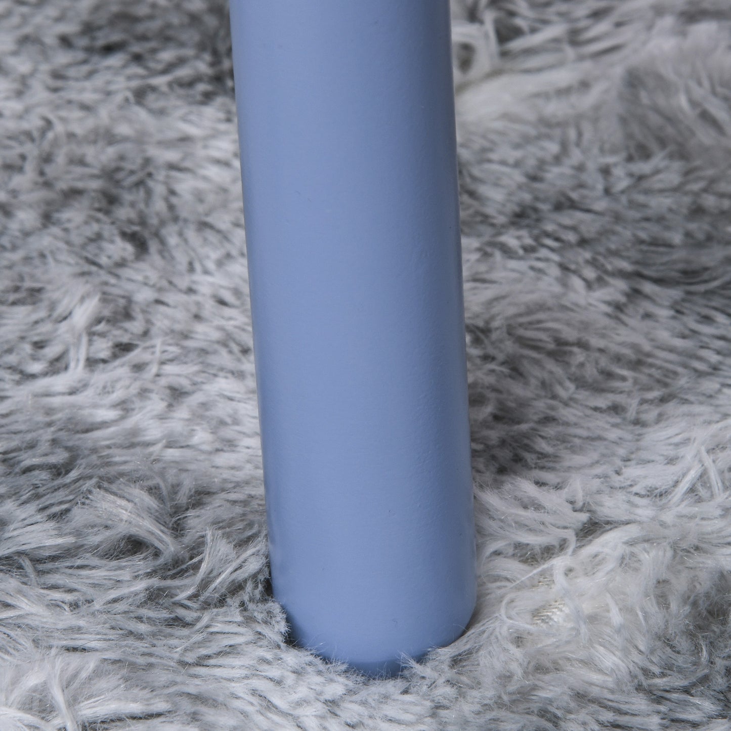 Kids Table and Chairs Set 3 Pieces 1 Table 2 Chairs Toddler Wooden Multi-usage Easy Assembly Star Image Ornament Blue and White