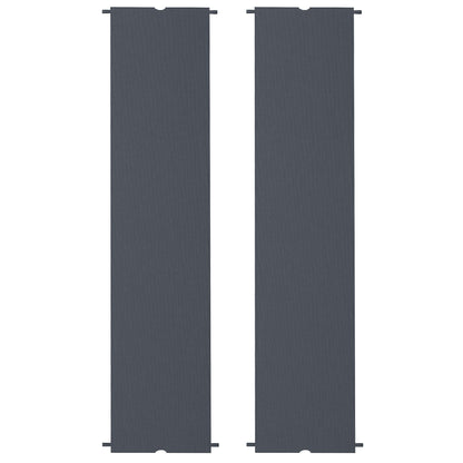 Outsunny 2 Pcs UV Protection Pergola Replacement Canopy, Pergola Shade Cover, Easy to Install, for 3 x 3(m) Pergola, Dark Grey