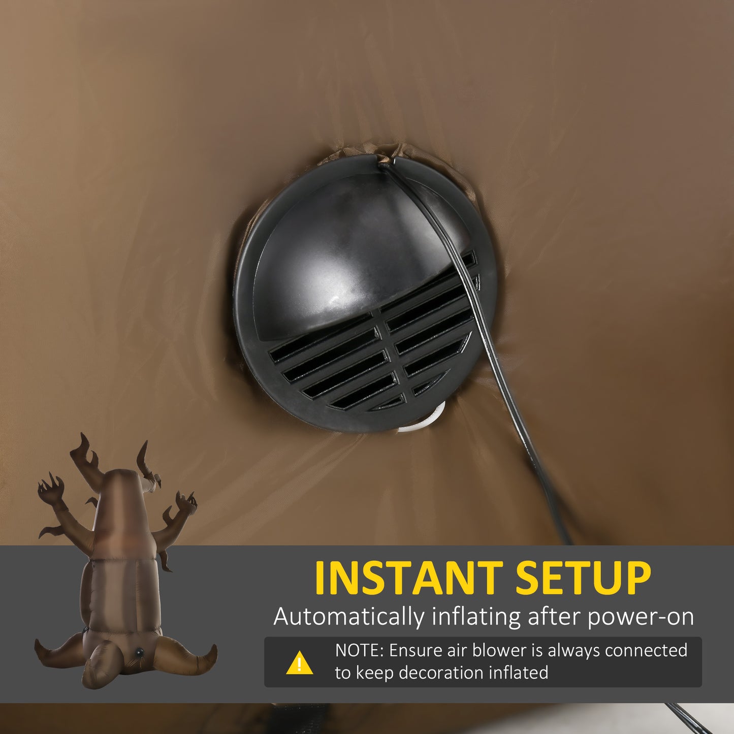 Inflatable Halloween Floating Ghost Tree with LED Light Outdoor Decoration 8FT 2.4m