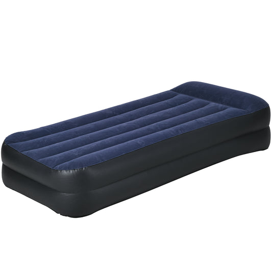 Outsunny Single Air Bed with Built-in Electric Pump and Carry Bag