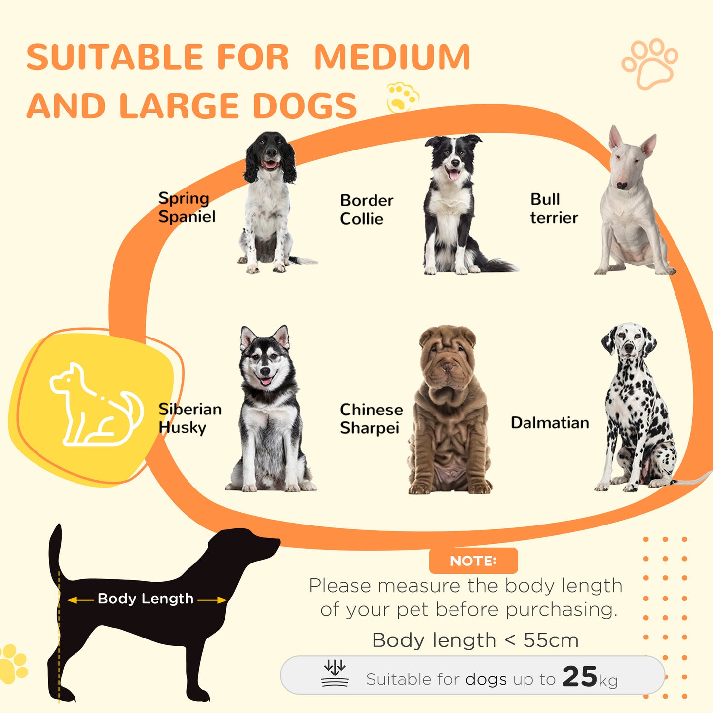 Dog Crate Furniture Side Table | Washable Cushion | Wire Mesh | Two Doors | Medium & Large Dogs up to 25kg | 90 x 58 x 65cm | Grey & White