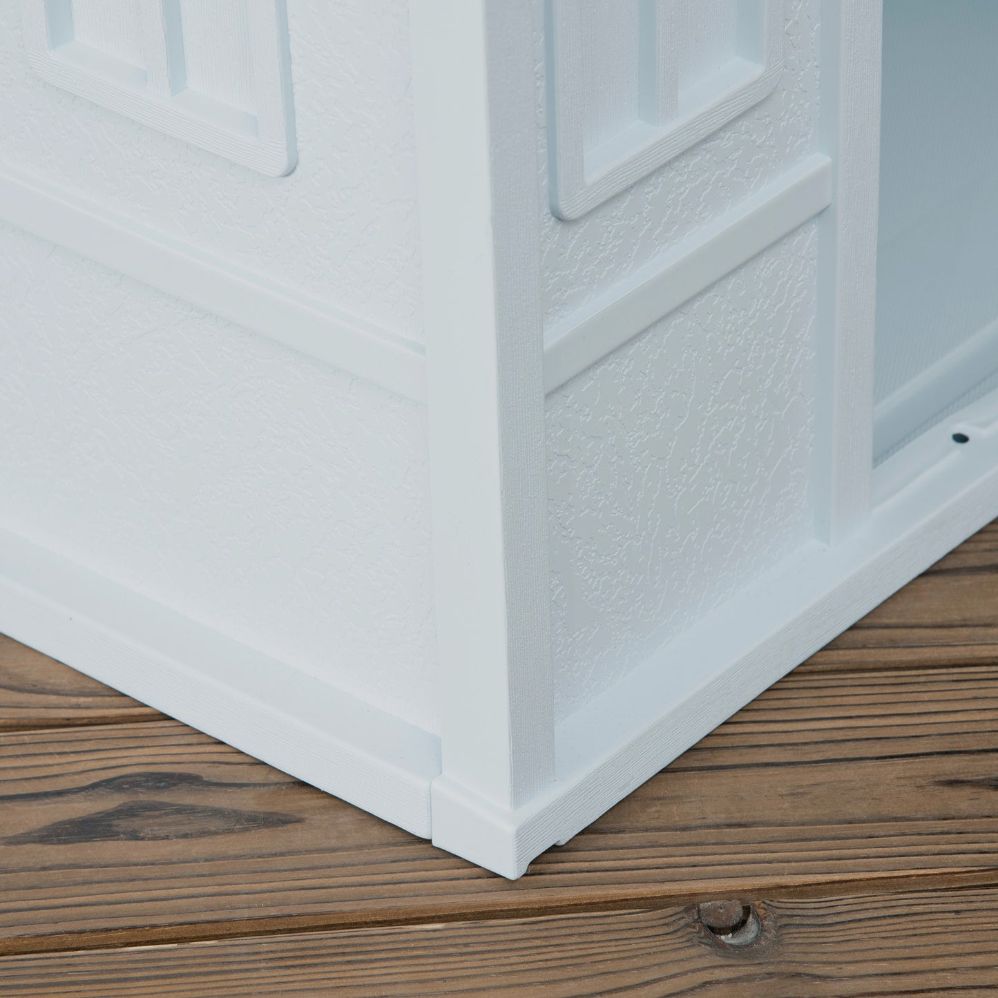 PawHut Plastic Outdoor Weatherproof Dog Pet House, Blue