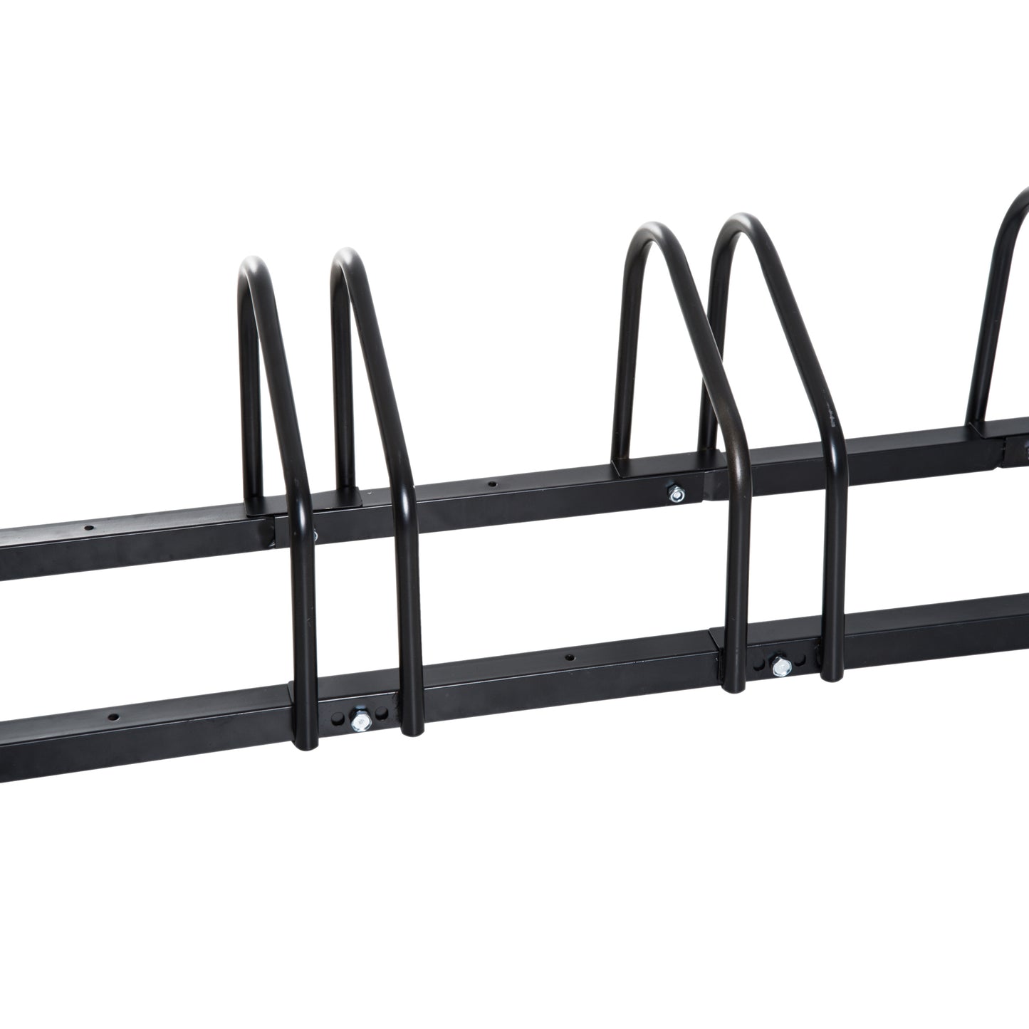 Bike Parking Rack, 130Lx33Wx27H cm, Steel-Black