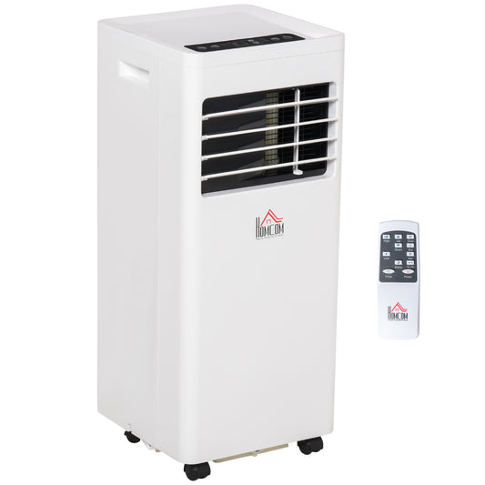Mobile Air Conditioner White W/ Remote Control Cooling Dehumidifying Ventilating - 650W
