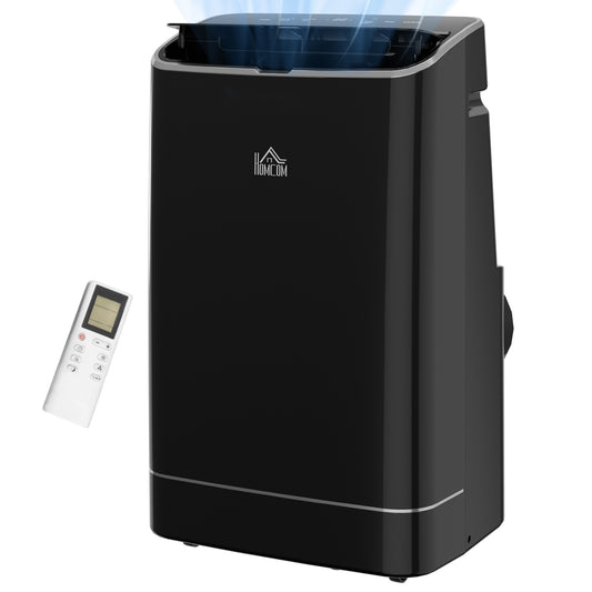 14,000 BTU Mobile Air Conditioner, 35m², Smart Home WiFi, with Dehumidifier, Fan, 24H Timer, Window Kit, Black