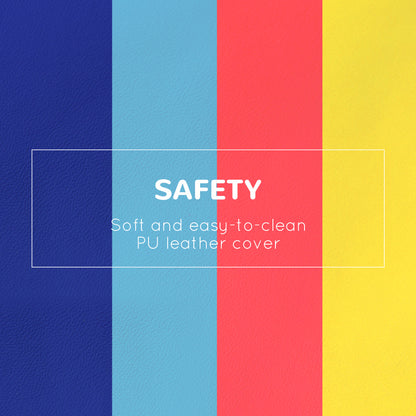 Soft Play 4-piece Climb and Crawl Foam Toddler Stairs and Ramp Colourful Children's Educational Software Activity Toys for Baby Preschooler