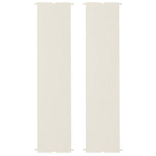 Outsunny 2 Pcs UV Protection Pergola Replacement Canopy, Pergola Shade Cover, Easy to Install, for 3 x 3(m) Pergola, Cream White