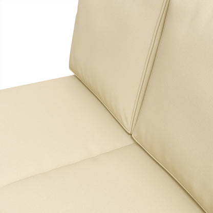 Outsunny 3-Piece Back and Seat Cushion Pillows Replacement, Patio Chair Cushions Set for Indoor Outdoor, Beige