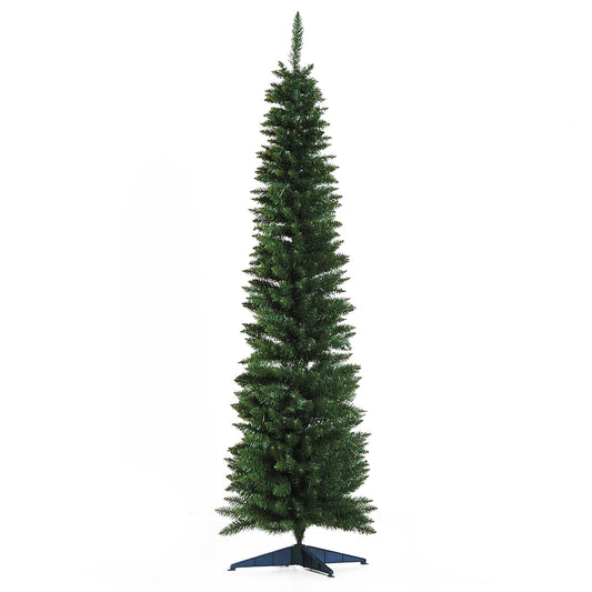 2.1m Artificial Christmas Tree Pine Tree With Plastic Stand-Green