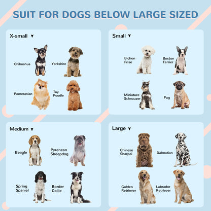 PawHut Plastic Outdoor Weatherproof Dog Pet House, Blue