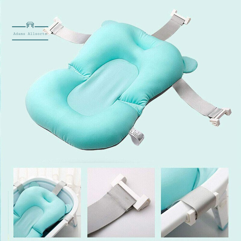 Non-Slip Baby Bath Mat Tub Shower Portable Air Mattress Comfort Pad Cute  New-born Bathroom Safety Product