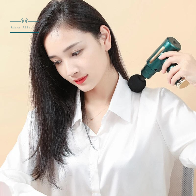 Massage Gun Deep Tissue Percussion Muscle Massager for Pain Relief Fascia Gun Electric Body Massager Facial Massage