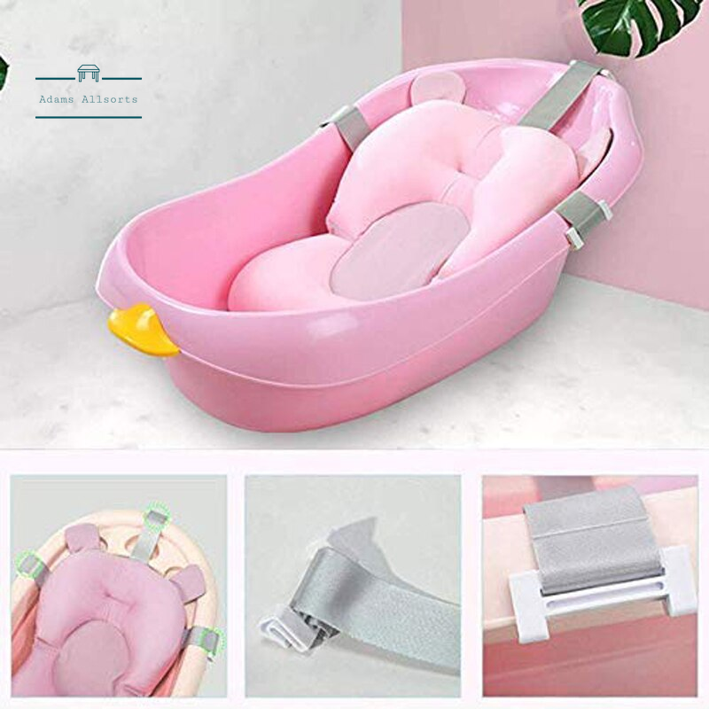 Non-Slip Baby Bath Mat Tub Shower Portable Air Mattress Comfort Pad Cute  New-born Bathroom Safety Product