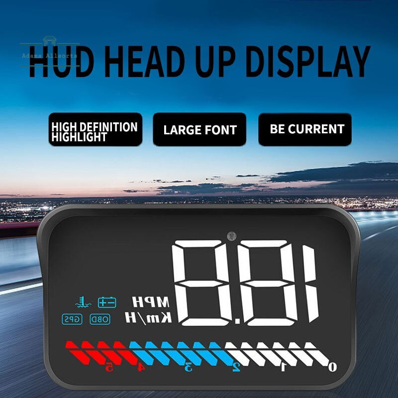 Combination Car HUD Head up Display Car OBD Universal Speedometer Water Temperature High Definition Suspension Projector