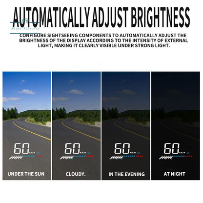 Combination Car HUD Head up Display Car OBD Universal Speedometer Water Temperature High Definition Suspension Projector