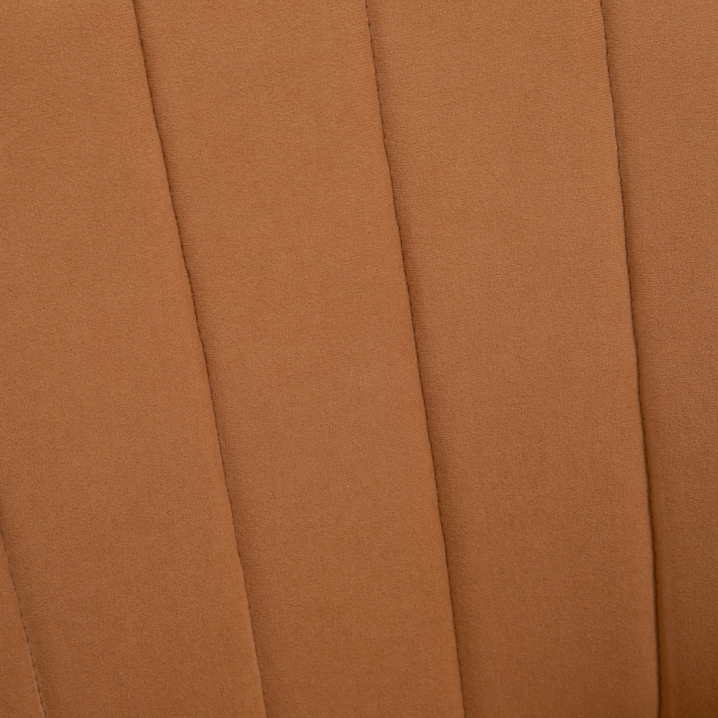 Retro Style Velvet Armchairs, Upholstered Accent Chairs with Golden Steel Legs, Modern Vanity Chairs For Living Room, Bedroom, Set of 2, Light Brown