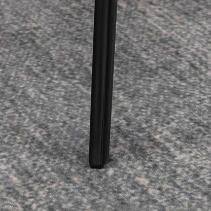 Set Of 2 Bar Stools Vintage Microfiber Cloth Tub Seats Padded Comfortable Steel Frame Footrest Quilted Home Bar Cafe Kitchen Chair Stylish Grey