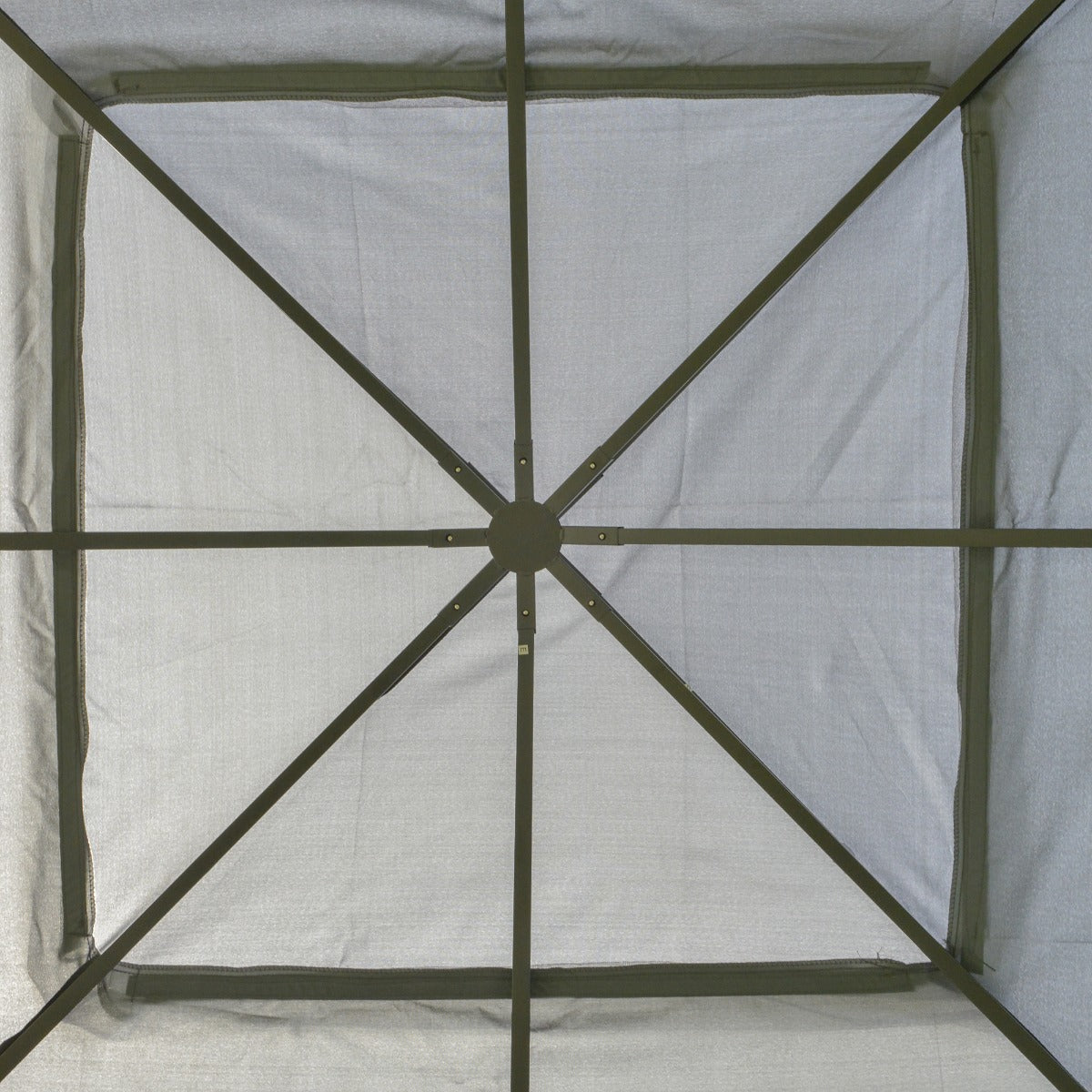 Outsunny 3 X 3 M Garden Gazebo Double Top Outdoor Canopy Patio Event Party Wedding Tent Backyard Sun Shade with Mesh Curtain - Grey