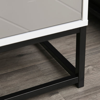 Chest of Drawers with Metal Handles Freestanding Dresser for Bedroom, Living Room