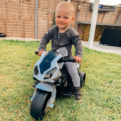 Electric Kids Ride on Motorcycle BMW S1000RR w/ Headlights Music Battery Powered Play Bike 6V Black