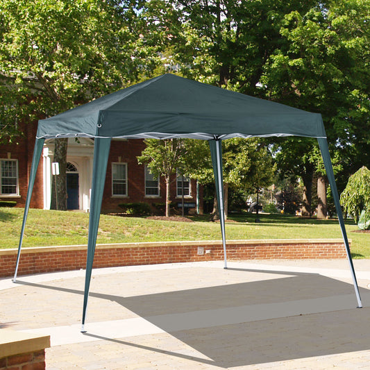 Outsunny Pop-Up Tent,  3Lx3Wx2.4H m-Green