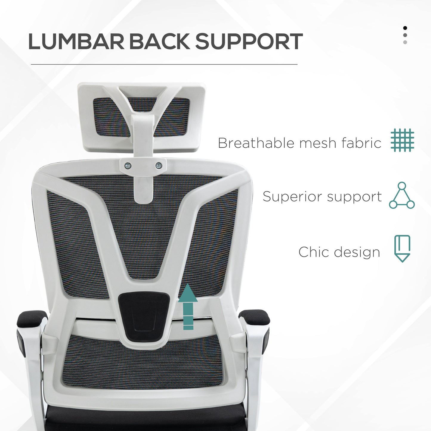 Reclining Office Chair | 3 Position 100–130° Recline | Adjustable Headrest | Lumbar Support | Retractable Footrest | Linen-Look Padded | 44-52cm Seat Height | 120kg | Black