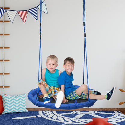 Kids Round Tree Swing 100cm-Blue