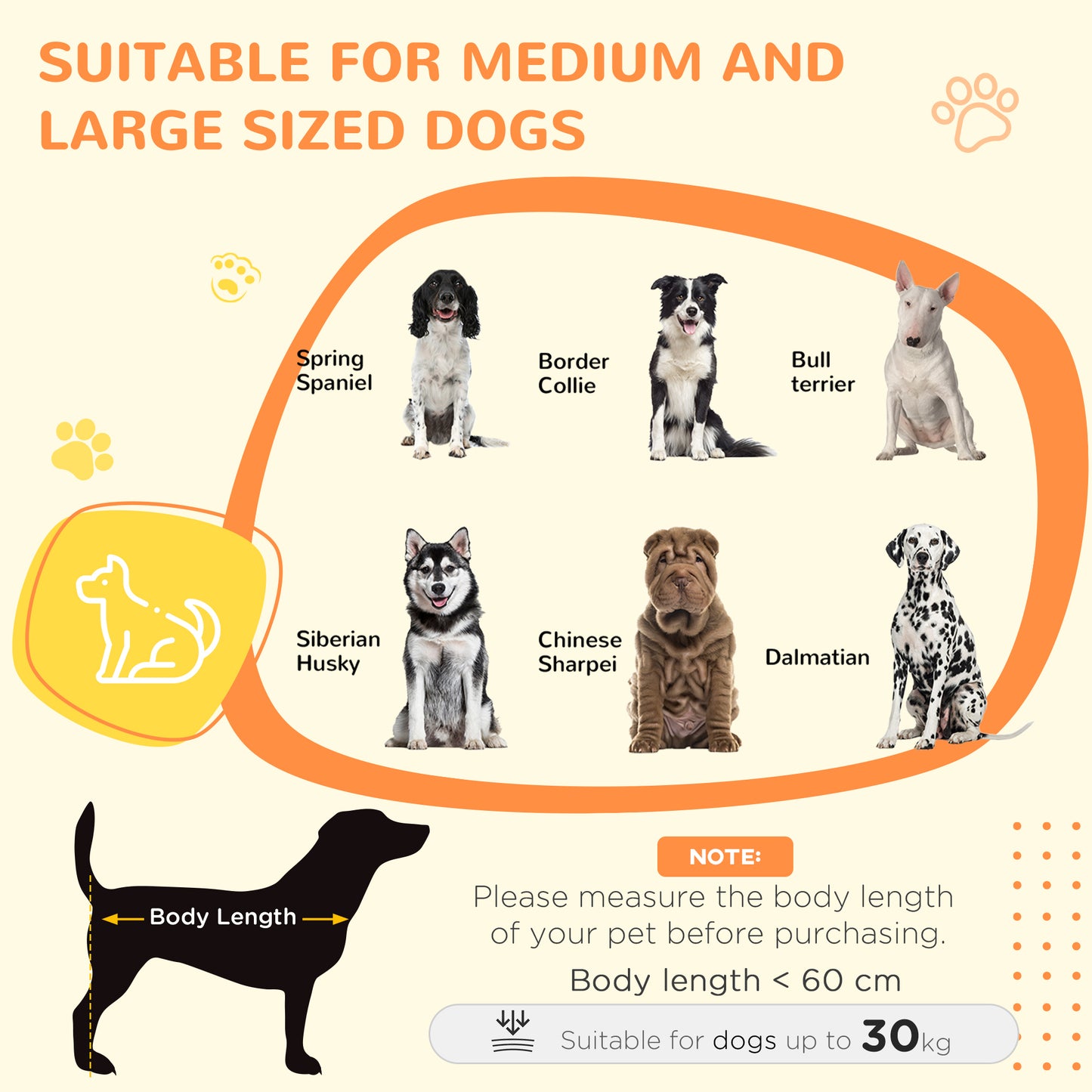 Dog Crate on Wheels | Double Doors | Bowl Holder & Foldable Bowl | Removable Tray | Detachable Top | Medium & Large Dogs up to 30kg | 92 x 62 x 73cm | Black