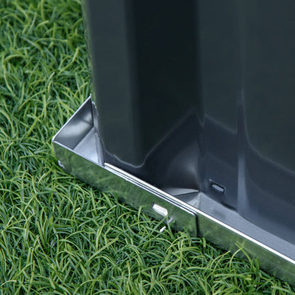 Outsunny Metal Raised Garden Bed, DIY Large Steel Planter Box, No Bottom w/ A Pairs of Glove for Backyard, Patio to Grow Vegetables, Herbs, 258cmx90cm