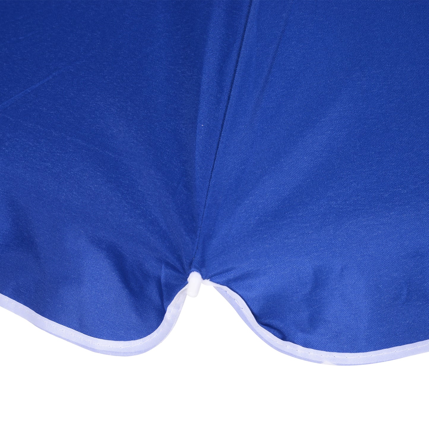 Outsunny 1.7m x 2m Tilted Steel Frame Beach Parasol Blue