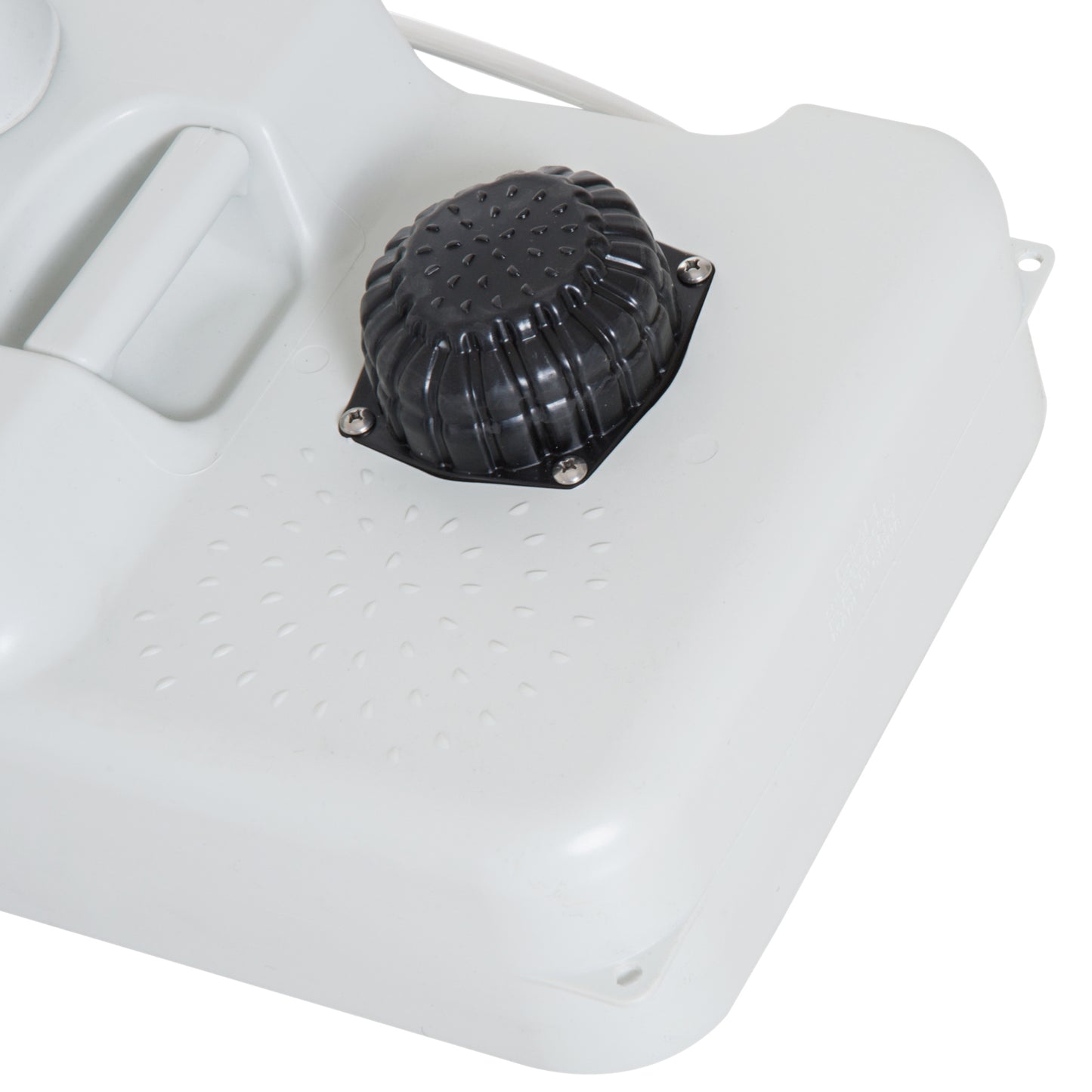 Outsunny Camping Portable Hand Wash Sink Basin w/ 17L Water Tank and 24L Drainage Equipment with Sanitizer Station HDPE