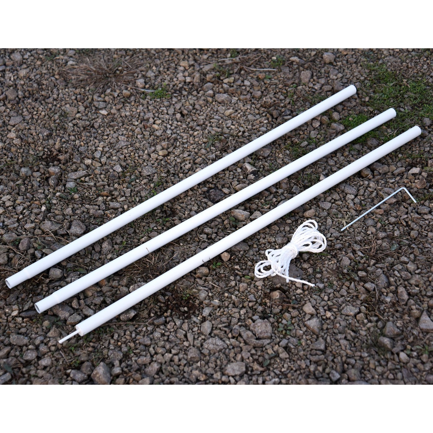 Outsunny Sail Shade Poles With Eye Bolt Kit